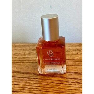 Claire Burke Christmas Memories Simmering Oil 1.75 Oz Rare New Glass Bottle Holi